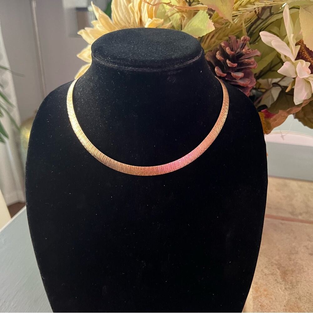 Dyadema Bronze Thick Etched Chain Necklace